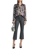 Kendra Coated High-Rise Crop Jeans