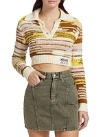 Chenille Cropped Sweater