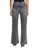High-Rise Split Hem Bootcut Jeans