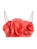 Underwood Frilled Bandeau Crop Top