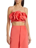 Underwood Frilled Bandeau Crop Top