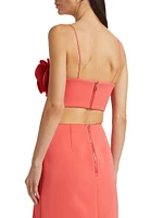 Underwood Frilled Bandeau Crop Top