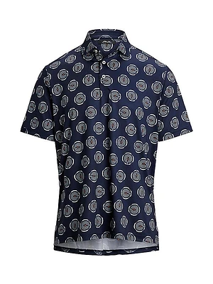 RLX Logo Golf Ball Print Polo Shirt