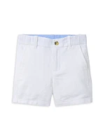 Little Boy's & Embroidered Oxford Shirt Shorts Set