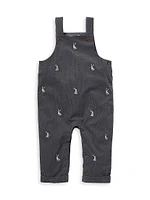 Baby Boy's Bodysuit & Embroidered Corduroy Overalls Set