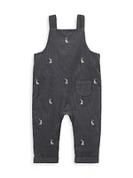 Baby Boy's Bodysuit & Embroidered Corduroy Overalls Set