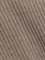 Rib-Knit Double-Breasted Jacket