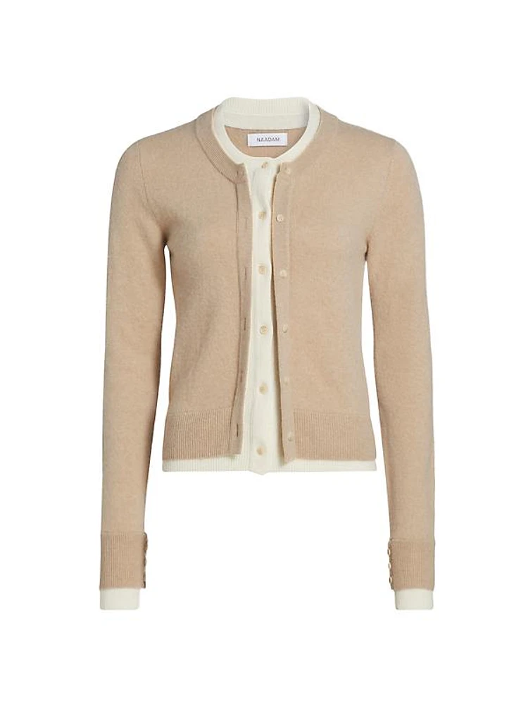 Wool & Cashmere Layered Cardigan