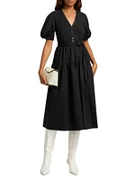 Natalia Mixed Media Dress