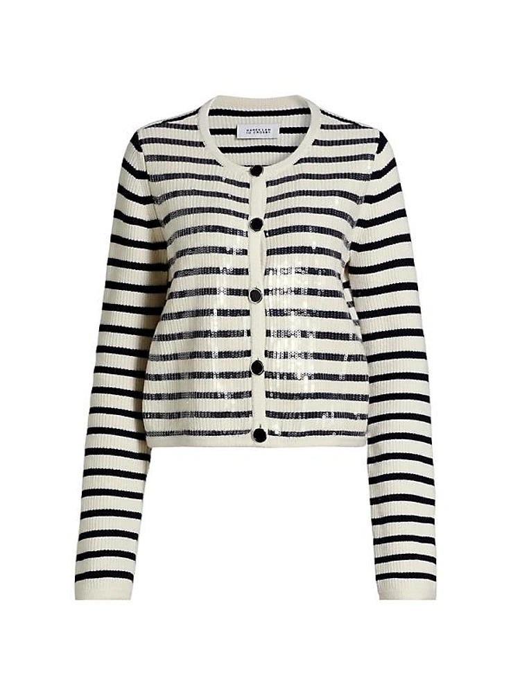 Nebula Sequin Stripe Cardigan