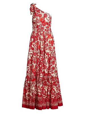Mattera Floral Cotton Maxi Dress