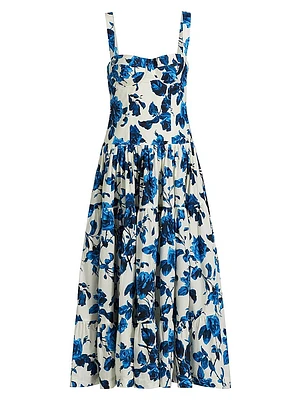 Santiago Floral Tailored Midi-Dress