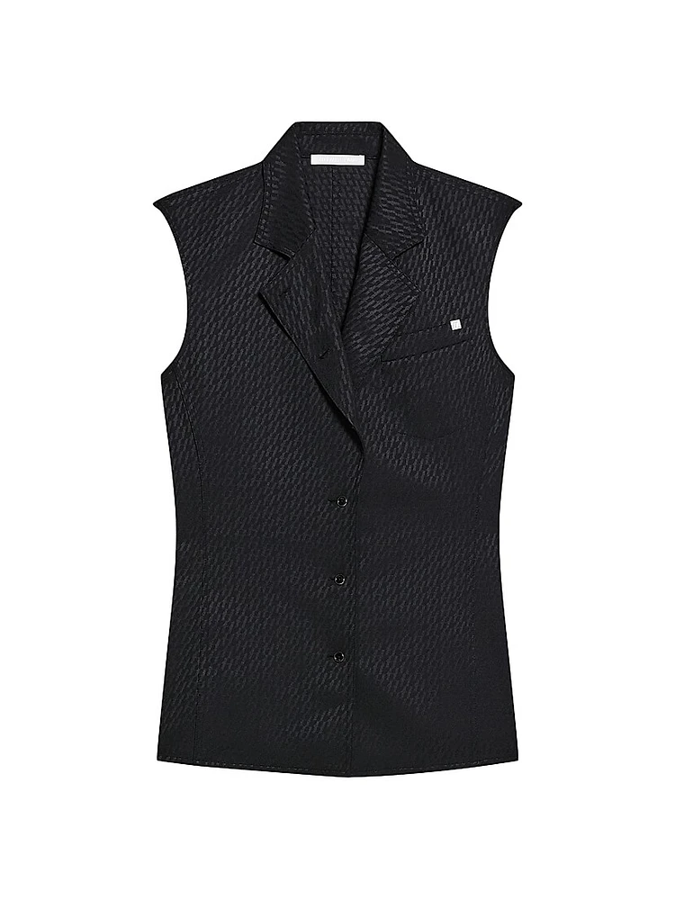 Modest Monogram Sleeveless Vest