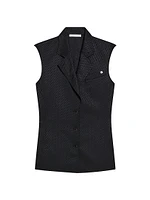 Modest Monogram Sleeveless Vest