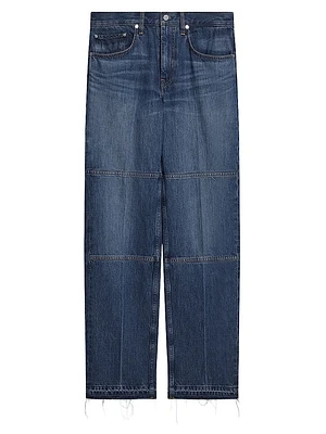 Carpenter High-Rise Straight-Leg Jeans