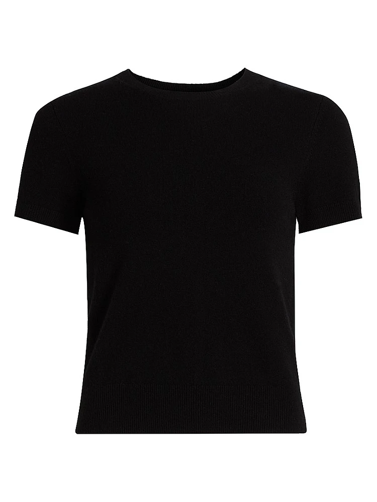 Wool & Cashmere Short-Sleeve Sweater