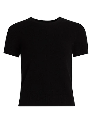Wool & Cashmere Short-Sleeve Sweater
