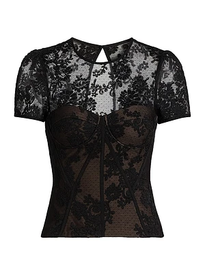 Lace Bustier Top