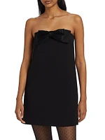 Diamanté Crepe Bandeau Minidress
