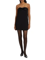 Diamanté Crepe Bandeau Minidress