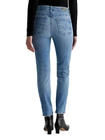 Mari Straight-Leg Crop Jeans
