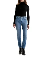 Mari Straight-Leg Crop Jeans