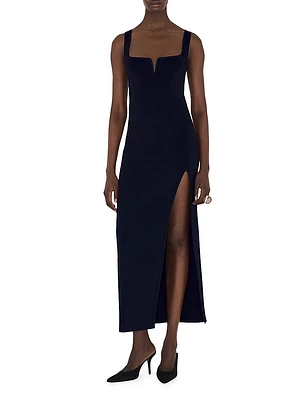 Freya Sleeveless Square-Neck Maxi Dress