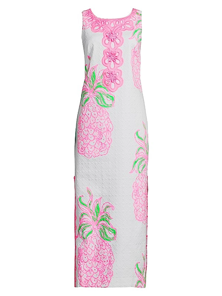 Marleigh Floral Stretch Cotton Maxi Dress