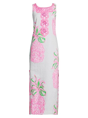 Marleigh Floral Stretch Cotton Maxi Dress