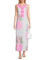 Marleigh Floral Stretch Cotton Maxi Dress