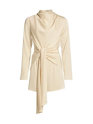 Elara Tie-Waist Minidress