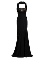 Allegra Stretch Crêpe Mermaid Gown