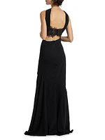 Allegra Stretch Crêpe Mermaid Gown
