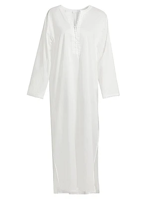 Valentina Lace-Trimmed Kaftan Nightie