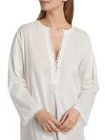 Valentina Lace-Trimmed Kaftan Nightie