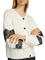Louise Wool-Blend Cable Cardigan