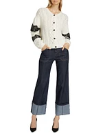 Louise Wool-Blend Cable Cardigan