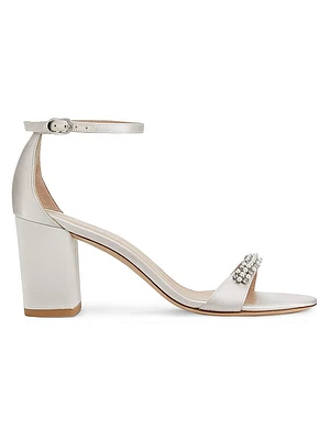 Nudist Poppy 75MM Satin Sandals