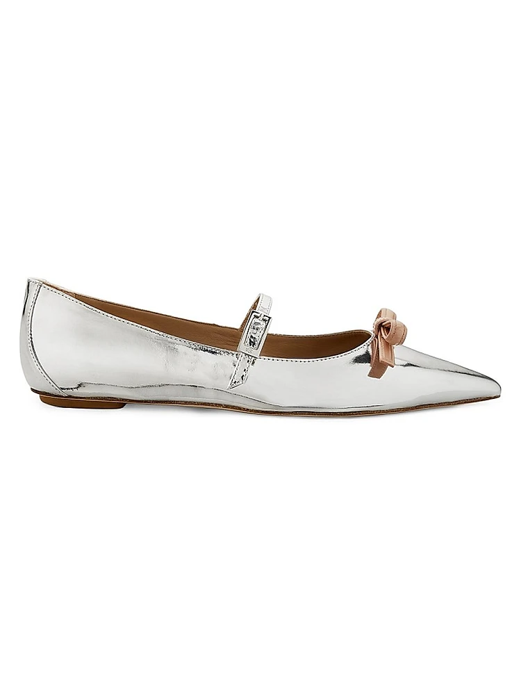 Felicity Mirrored Leather Mary Jane Shoes