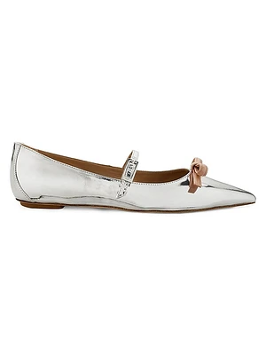 Felicity Mirrored Leather Mary Jane Shoes