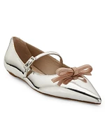 Felicity Mirrored Leather Mary Jane Shoes