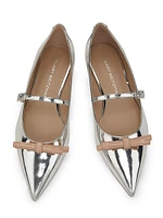 Felicity Mirrored Leather Mary Jane Shoes