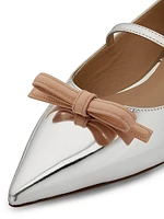 Felicity Mirrored Leather Mary Jane Shoes