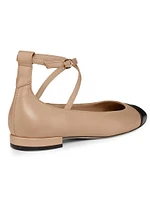 Eden Strap Leather Ballet Flats