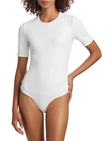 Sequined Matte Jersey Bodysuit