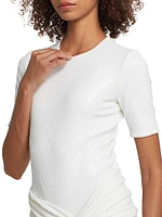 Sequined Matte Jersey Bodysuit