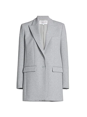 Cotton Jersey Boyfriend Blazer