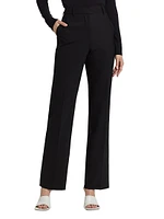 Anita Stretch-Wool Straight-Leg Pants