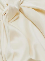 Mila Draped Silk Maxi Skirt