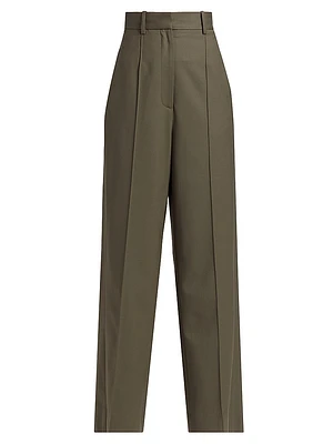 Antonella Wool Wide-Leg Trousers